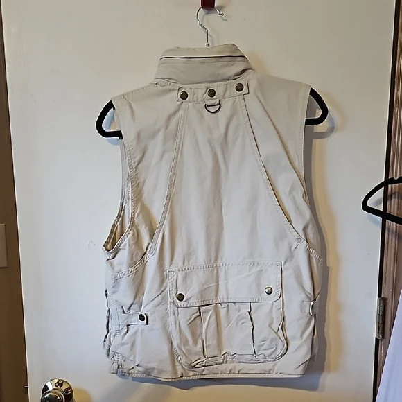 Beige Utility Vest - Picture 3 of 11